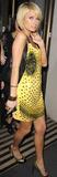 Paris Hilton pictures leggy yellow dress Prive nightclub