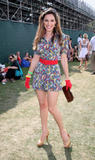 Kelly Brook leggy at Cartier International Polo 2008 at Guards Polo Club in Windsor